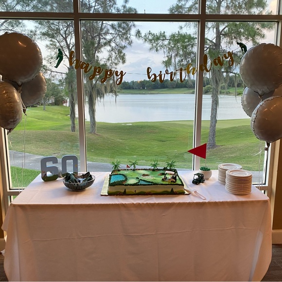 60th Golf Birthday Decor, Golf Themed 60 Birthday Numbers, Golf Party Decor - Picture 9 of 9